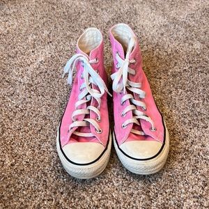 pink flamingo high top converse